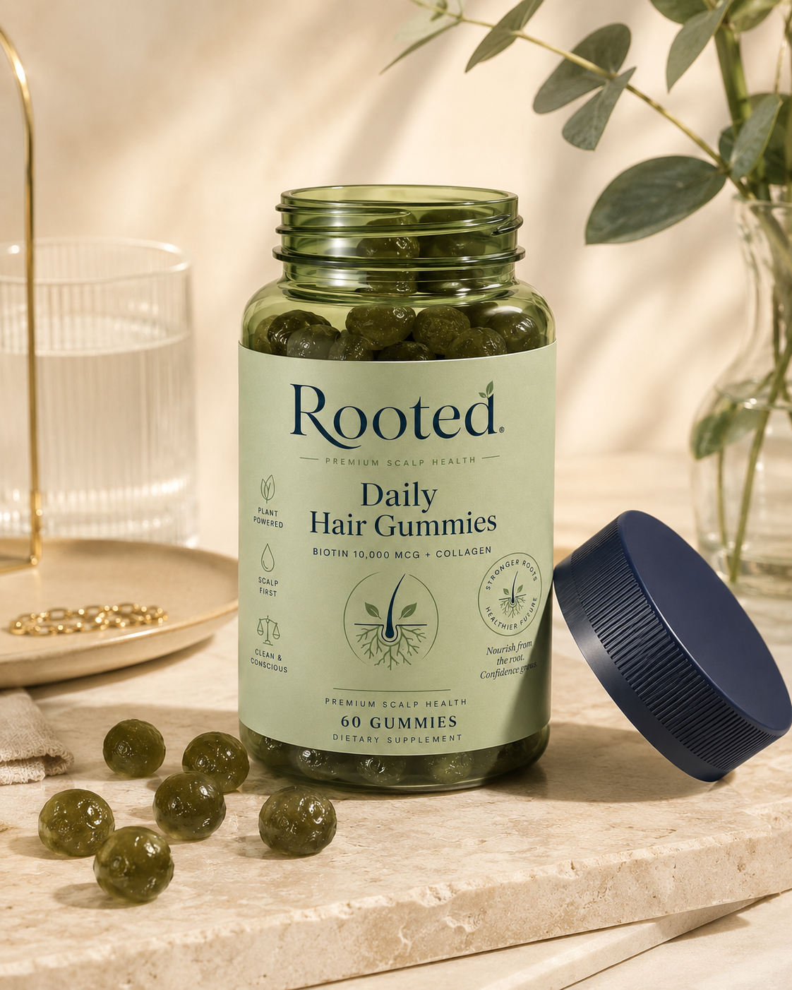 Rooted. Daily Hair Gummies gallery image 4